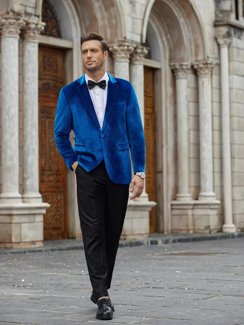 Blazer élégant à un bouton pour hommes