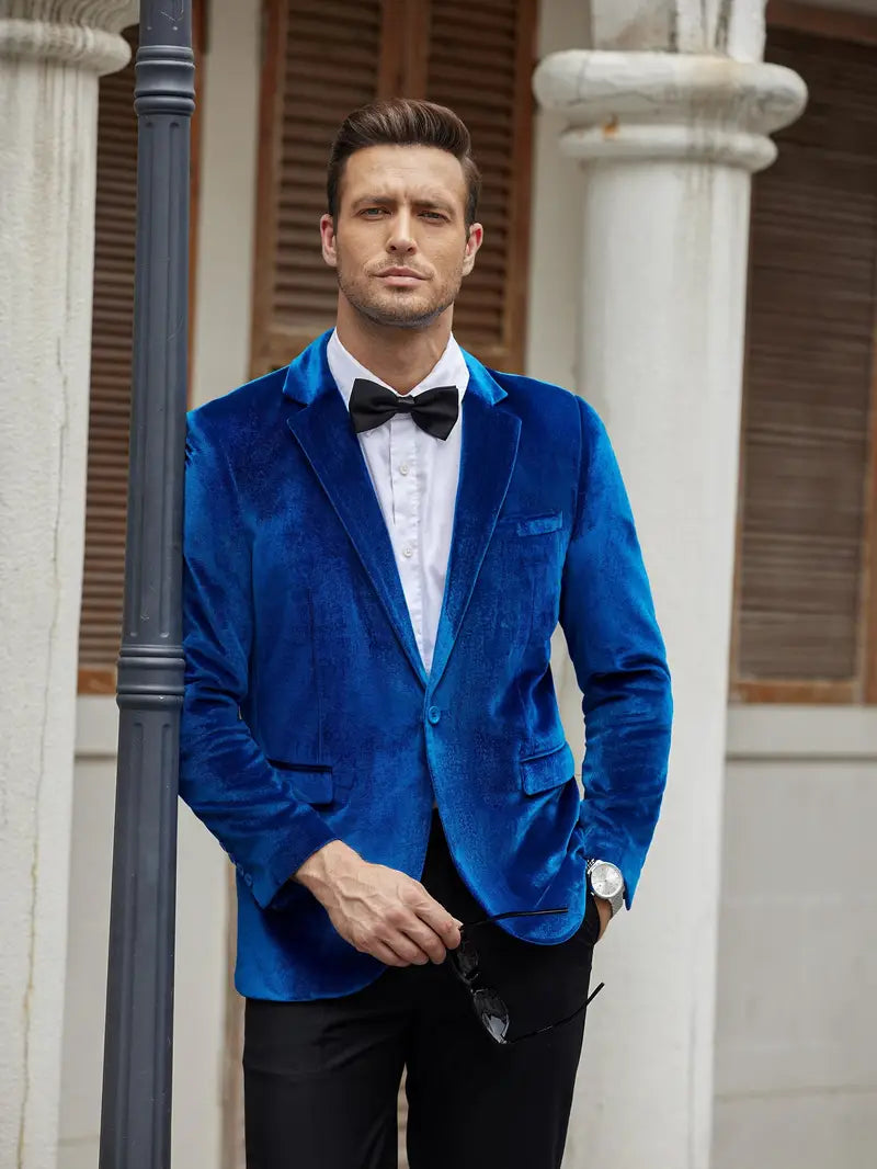 Blazer élégant à un bouton pour hommes